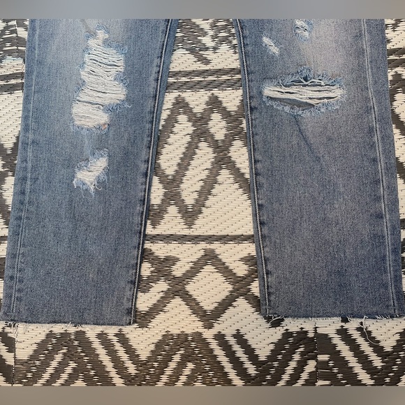 PACSUN NWOT Distressed Jeans With Patches - Picture 4 of 16